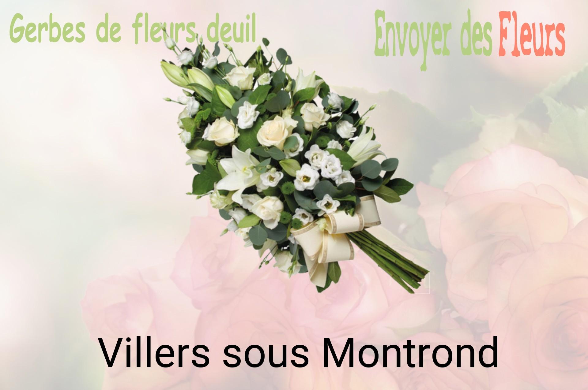 Gerbe de fleurs de deuil livrée à Villers-sous-Montrond